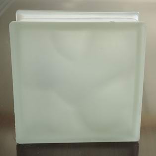 Acid Cloudy Glass Block